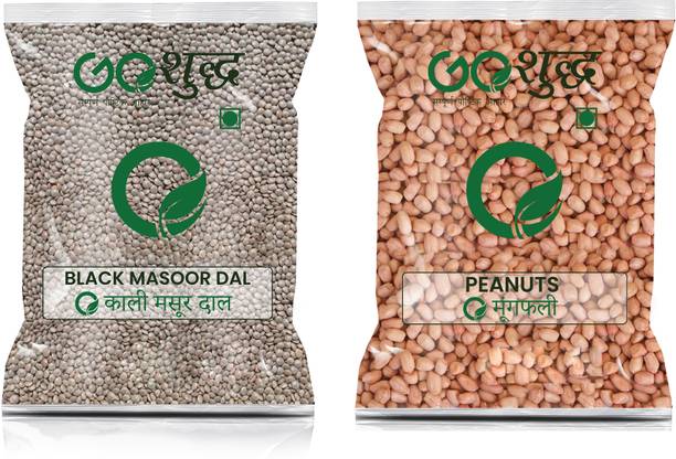 Goshudh Black Masoor Dal 500gm & Peanuts 1Kg Combo