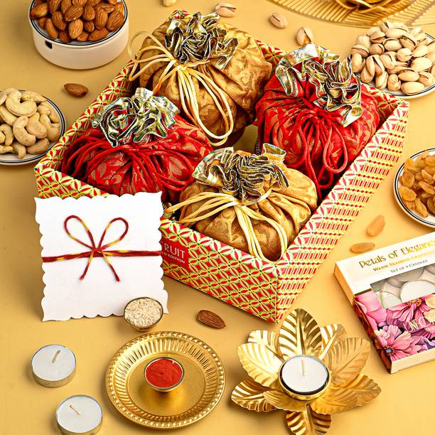 HyperFoods Bhai Dooj Special Gift Hamper | Festival Gift Box for Brother Combo