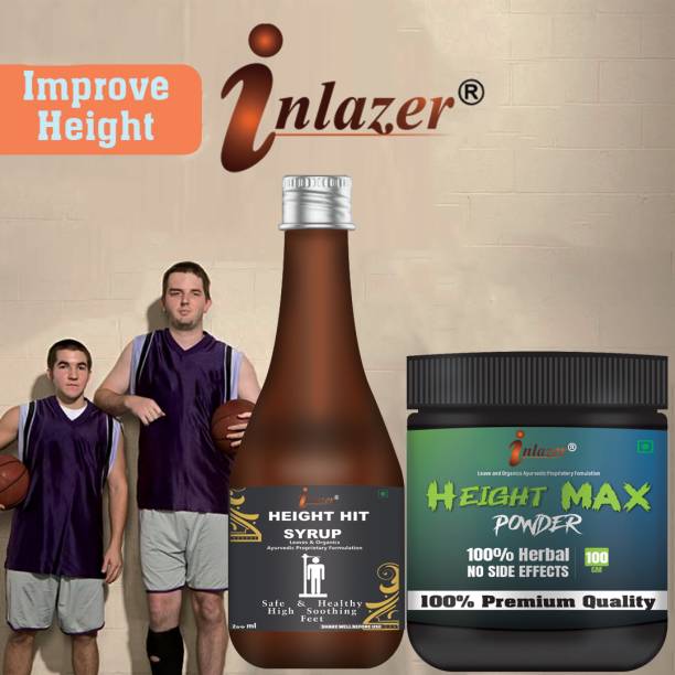 inlazer Height Hit Syrup & Height Max Powder Combo / Height Management, Height Powder Combo