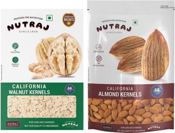 Nutraj Dry Fruits Combo Pack 500g, Akhrot Giri, Badam, Combo