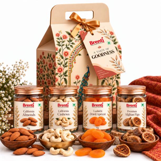 Brenti Fruit & Nut Mini Premium Dry Fruits Gift Hamper for Festive Gifting Combo