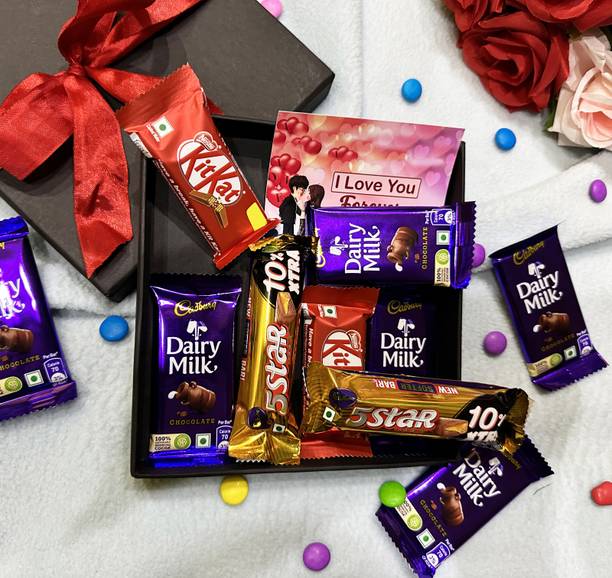 OddClick valentine gift for boyfriend girlfriend husband wife chocolate gift box Combo Paper Gift Box