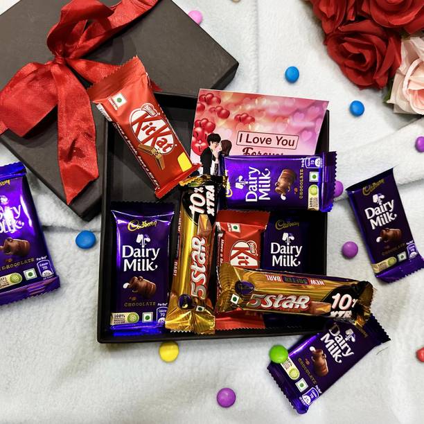 OddClick valentine gift for boyfriend girlfriend husband wife chocolate gift box Combo Paper Gift Box