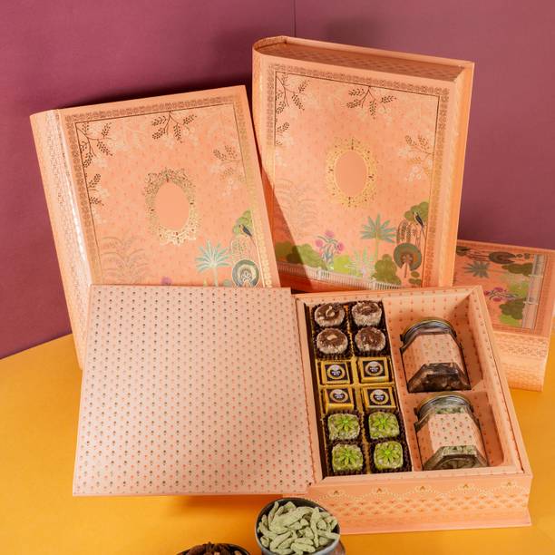 Jaiccha Book Print Wedding hamper Box|Bhaji Box|wedding boxes|wedding Hampers|sweets Combo