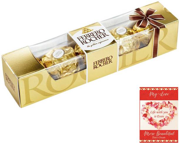 FERRERO ROCHER Delicious Chocolates (4 pcs) | Premium Chocolate Gift |Premium Chocolate To Gift Your Loved Ones On Valentine | 034 Combo