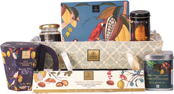 Zoroy Luxury Chocolate Moroccan Gift Combo Hamper A Reusable Box with Gourmet Goodies Combo