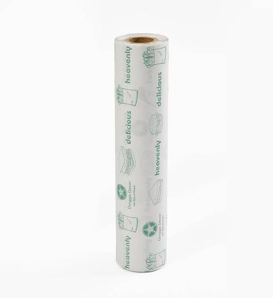 Pixell Butter Paper, Food Wrapping Roll for Roti, Parantha and Lunch (25 m) Printed Roti Round Flap Cover