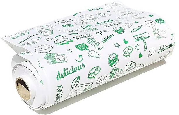 Pixell Butter Paper for food, roti, packing, wrapping Shrink-wrap (25 m) Printed Roti Round Flap Cover
