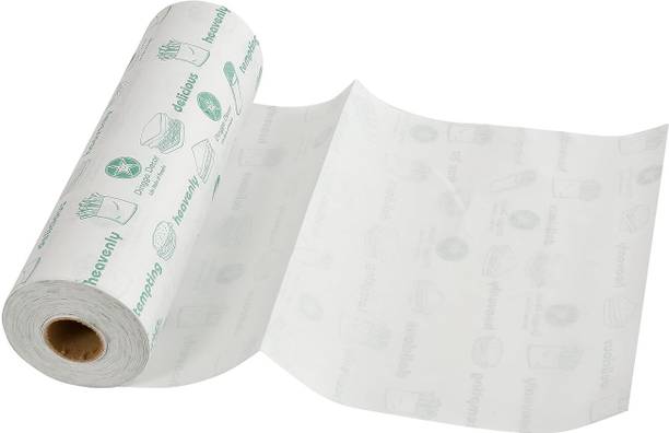 Pixell butter paper for roti, food wrapping roll,baking paper (25 m) Printed Roti Round Flap Cover