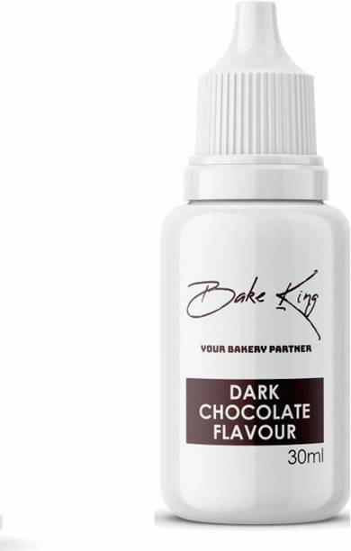 Bake King Dark Chocolate Flavour 30ml Essence for Baking Cakes, Jams, Jelies, Cookies, Ice Creams, Shrebats and Puddings Essence for Cake Making (Dark Chocolate Flavour 30ml) Chocolate Liquid Food Essence