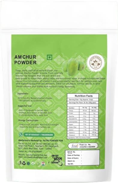 NUTRI POWDER HUB Amchur Powder | 200g | 100% Natural Dry Mango Powder | No Preservatives | Mango Powder Food Essence