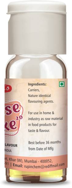RUPINS Cheesecake Food Flavour Essence, 30 ml (liquid) Cheese Liquid Food Essence