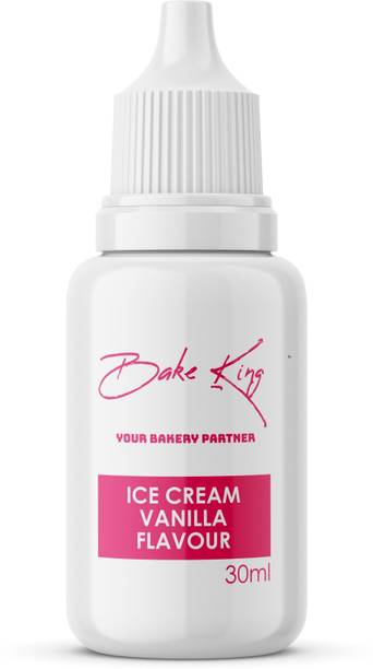 Bake King Ice Cream Vanilla Flavour Essence for Baking Cakes, Jams, Jelies, Cookies, Ice Creams, Shrebats Vanilla Liquid Food Essence