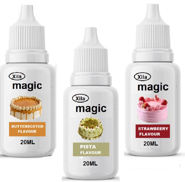 Xila Magic (Butterscitch,Pista, Strawberry) Essence icecreams shakes smoothies Butterscotch Liquid Food Essence