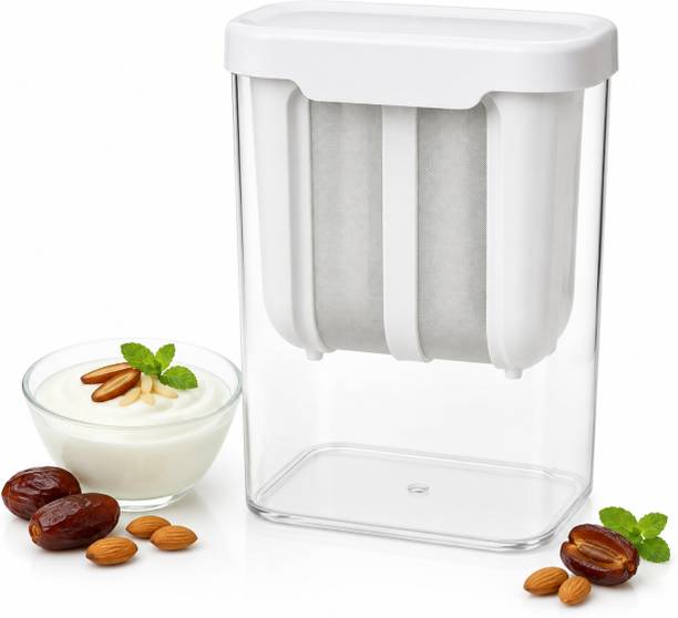 kinjal 1100 ml Greek Yogurt Maker with Fine Mesh Strainer Lid, Easy To Clean Container Yogurt Maker