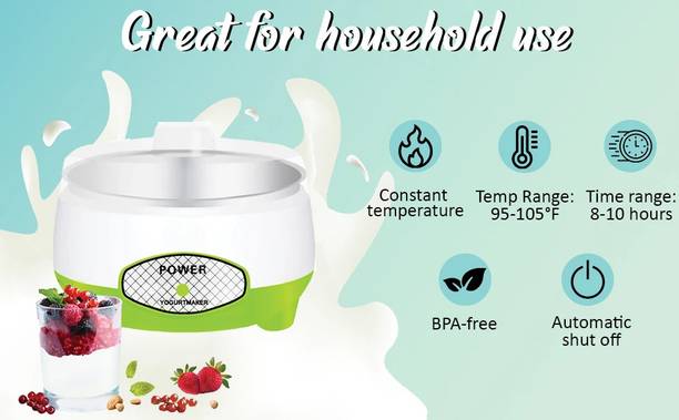 EVETIS SmartBuy Testy Yogurt Automatic 1L Portable Yogurt Making Machine Daily Use Yogurt Maker