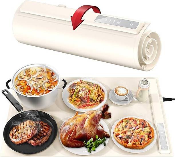 Brijvila Silicone Food Warming Mat with 10 Temperature Settings and Auto Shut Off Electric Pan