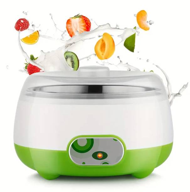 Dwiza Enterprise Automatic 1L Portable Yogurt Making Machine Stainless Steel Container Dahi Maker Yogurt Maker