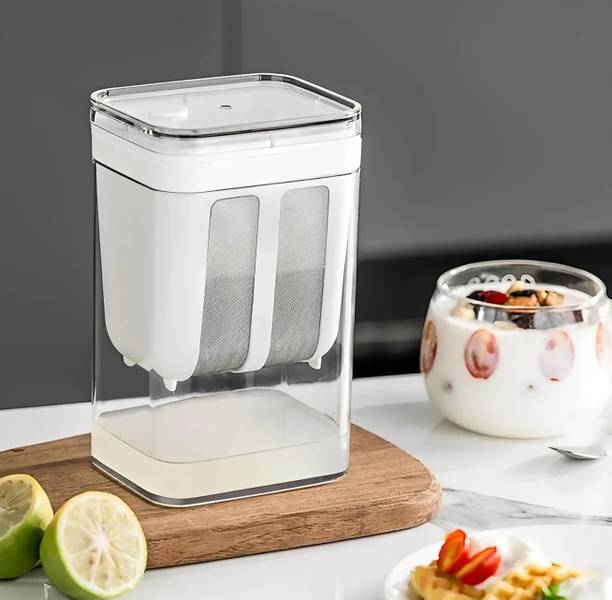 hemaen Greek Yogurt & Curd Maker - 1100ml Fine Mesh Strainer with Lid Yogurt Maker
