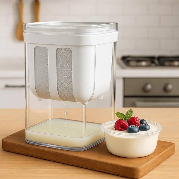 Frekich Greek Yogurt & Curd Maker - 1100ml Fine Mesh Strainer with Lid Yogurt Maker
