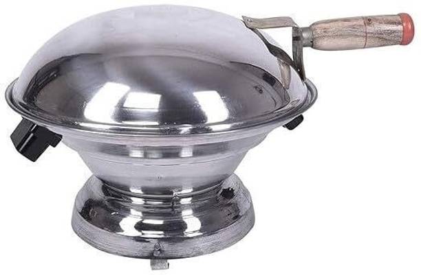 Archana shilp Aluminum Tandoor Bati Maker Baking Oven, 34x34x26cm, Gas Tandoor, Barbecue Grill Pizza Maker