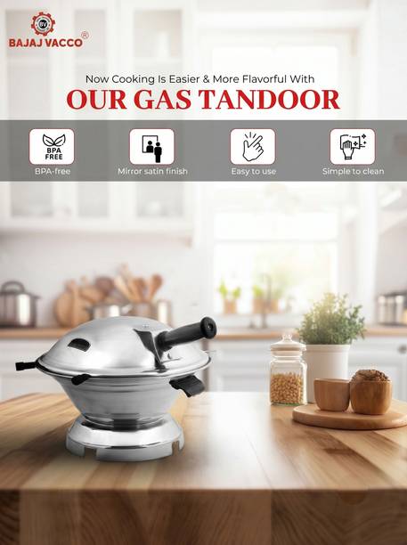 BAJAJ VACCO GAS TANDOOR / GRILLER/ BARBEQUE GT-03 Food Steamer