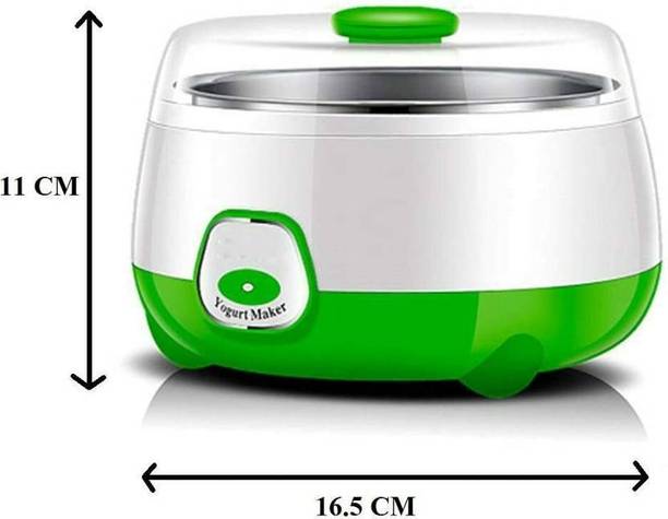 HOOME Automatic Yogurt Maker Mini Portable Dahi Making Machine Stainless Steel Jar Yogurt Maker