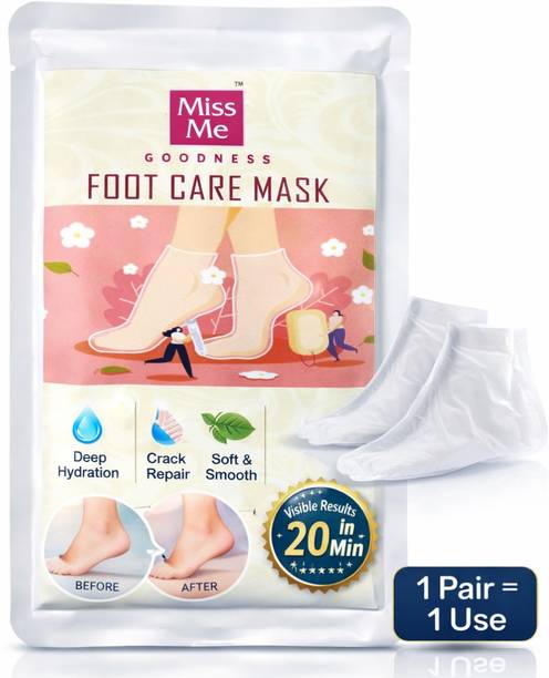Miss Me Foot Care Mask,Instant Result in 20 Minute Reduces Foot Odour