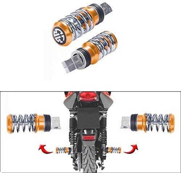 Philomena Metal Spring Universal Type Foot Rest For All Bikes Set Of 2PCs Foot Rest