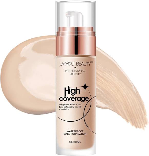 Lakyou Beauty High coverage, weightless matte effect long lasting, shade-03 natural beige Foundation