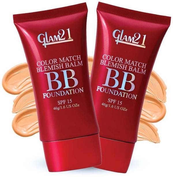 Glam21 Color Match BB Foundation +SPF15 Dual Purpose Foundation & Sunscreen| Non-greasy Foundation