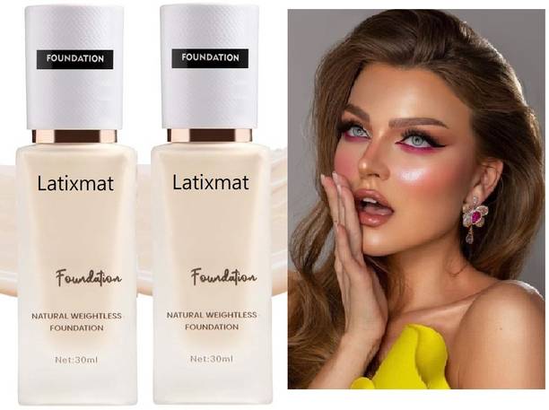 Latixmat New Water Proor & Super Lasting Weightless Natural Finish  Foundation