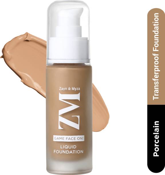 ZM Zayn & Myza Game Face On | 12Hrs Lasting, Hydrating & Waterproof | SPF 25 Liquid  Foundation
