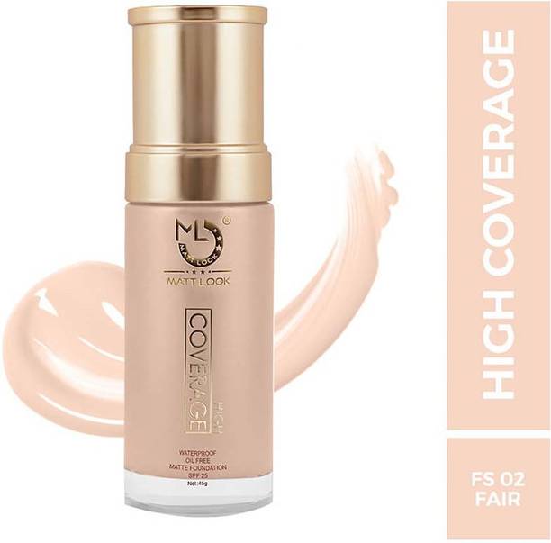 MATTLOOK High Coverage Waterproof oil Free Matte Foundation SPF 25-01 FAIR Foundation