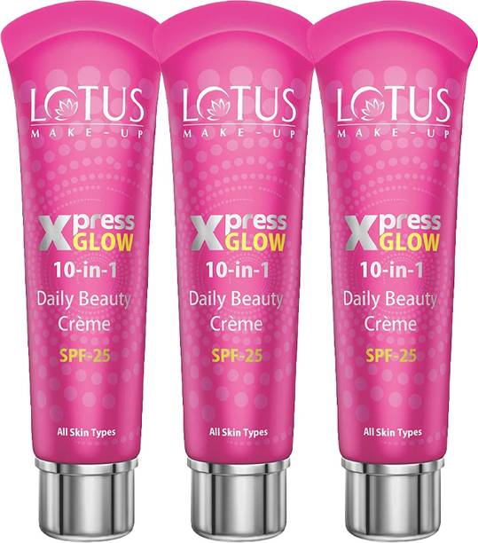 LOTUS MAKE - UP Xpressglow Daily Beauty Creme Royal Pearl 15g(Pack of 3) Foundation