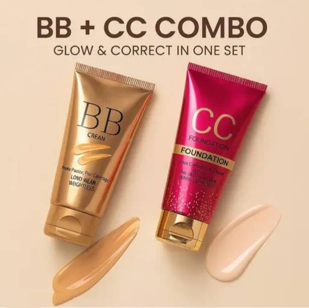 LIpaboma BB + CC Cream Combo – Pro Coverage & Radiance Duo Foundation