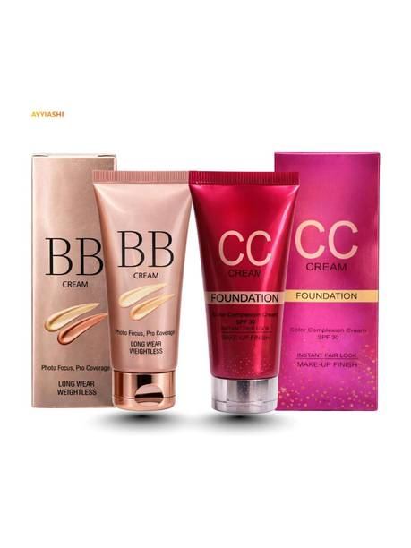 K.Y.L.Plus BB and CC Foundation Cream combo for Girl and Women (Pack of 2( Foundation