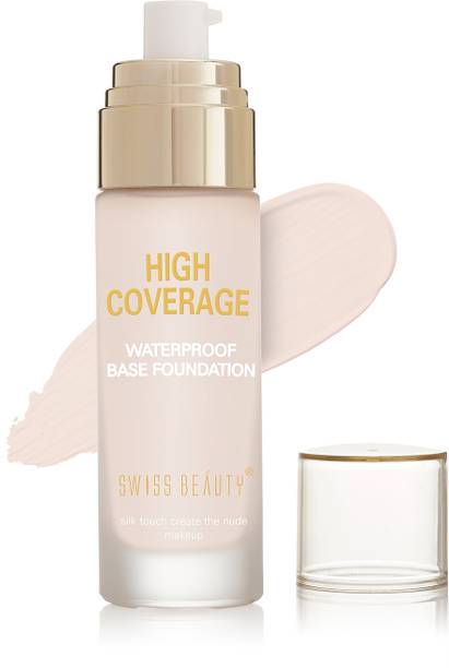 SWISS BEAUTY High Performance Liquid Foundation | Water-Resistant | Dewy | Vit C&Niacinamide Foundation