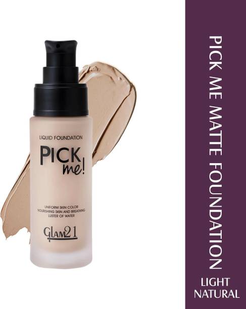 Glam21 Pick Me! Matte Foundation for Non-sticky Instant Spotless Glow | Long Day Matte Foundation