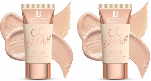 Lakyou Beauty CC Cream Instant Fair Look | Makeup Like Finish | SPF 15 | Pack Of 2| Foundation