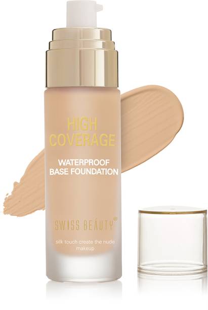 SWISS BEAUTY High Coverage Waterproof Foundation | Long Lasting Smooth Matte Finish Foundation