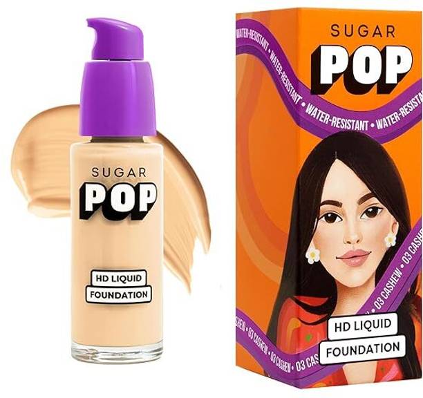 SUGAR POP Liquid Foundation - Cashew | Water Resistant | Super Matte | Full Coverage Foundation