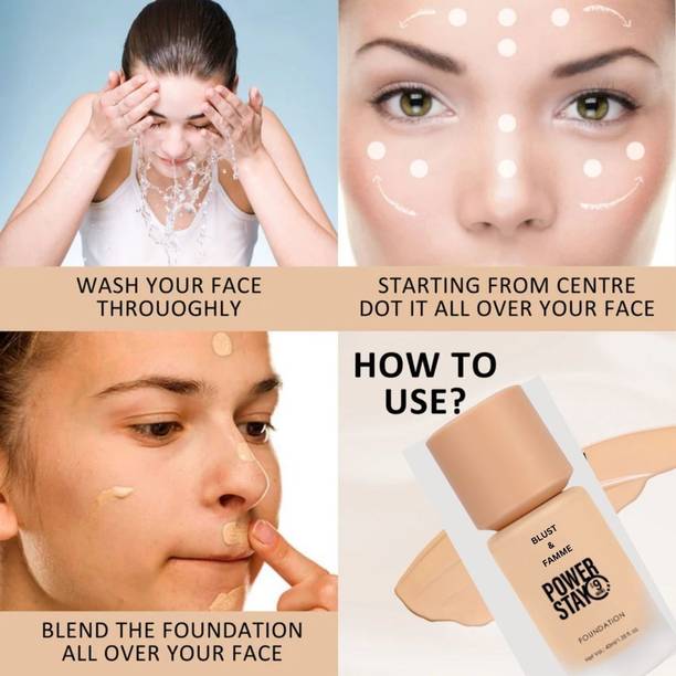 BLUST&FAMME Luminous Power stay foundation pack of 1 Foundation