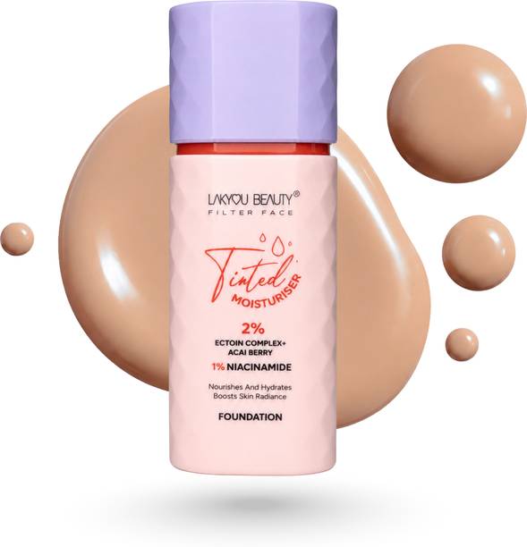 Lakyou Beauty Filter Face Tinted Moisturiser Foundation with Niacinamide & Ectoin Complex Foundation