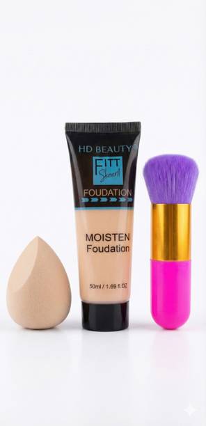 Bridester FITT Skeen HD Beauty Moist Foundation Pro Brush & Blender Foundation
