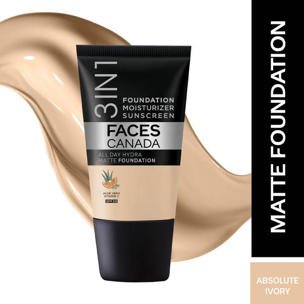 FACES CANADA All Day Hydra Matte (Mini) | 3 in 1 Moisturizer + SPF 30 + Foundation
