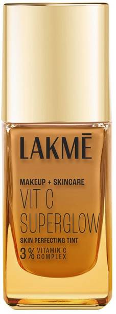 Lakmé Makeup+Skincare VitC Superglow Skin Perfecting Tint Cool Cinnamon C300 Foundation