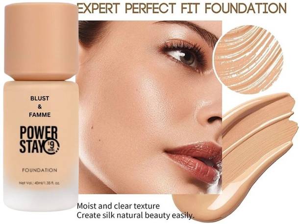BLUST&FAMME Smudgeproof Power stay foundation pack of 1 Foundation