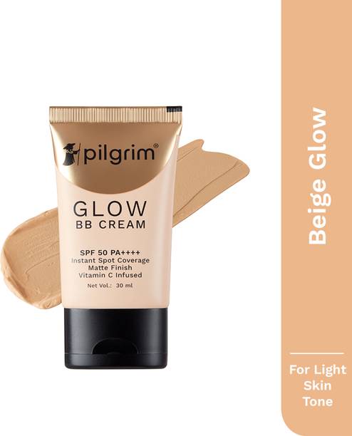 पिलग्रिम Glow BB Cream|Instant Spot Coverage with SPF 50 PA++++|Beige Glow Foundation
