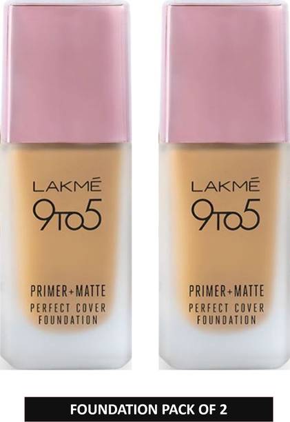 lakme 9to5 Primer + Matte Perfect Cover Foundation  (Warm Crme, 50 ml)